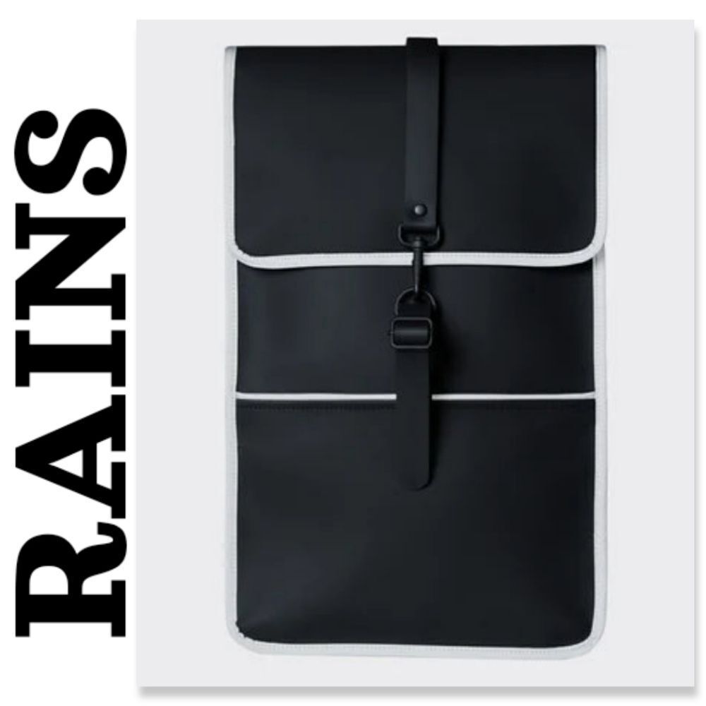 RAINS BACKPACK - BLACK REFLECTIVE
